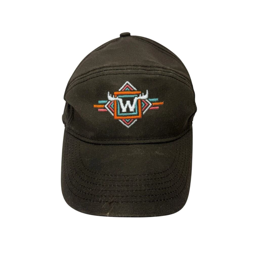 Ouray Men's Brown Burrito Bowl Embroidered Strapback Adjustable Hat One Size NWT